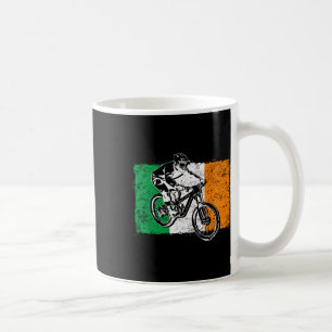 Cool Ireland Flag Vintage Irish Flag Mtb Mountain  Coffee Mug