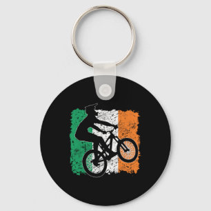 Cool Ireland Flag Vintage Irish Flag Mtb Mountain Key Ring