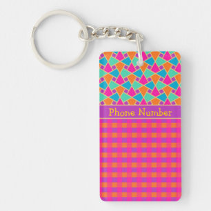 Cool Islamic Pattern and Checks Keychain