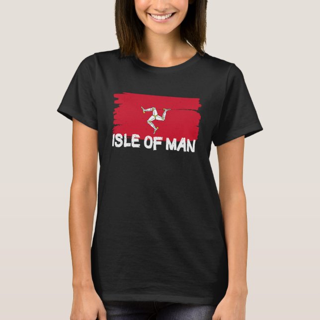 Cool Isle of Man Flag T-Shirt (Front)