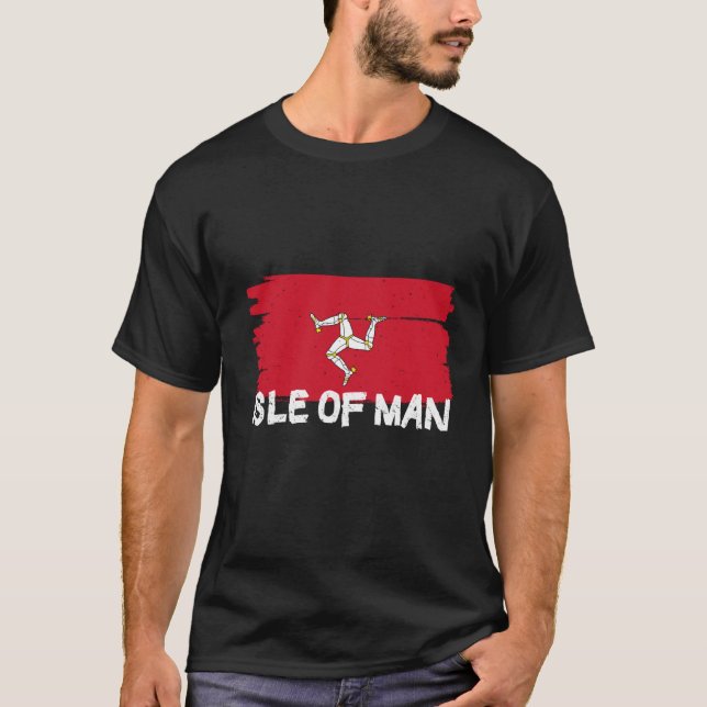 Cool Isle of Man Flag T-Shirt (Front)