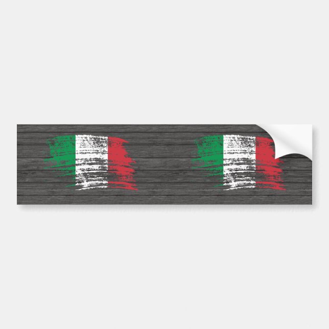 Cool Italian flag design Bumper Sticker (Front)