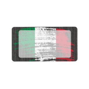 Cool Italian flag design Label