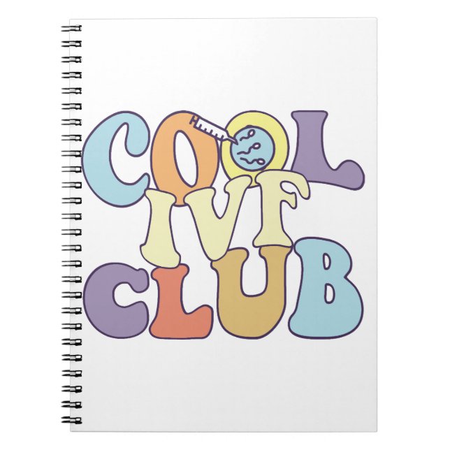 Cool IVF Club IVF Mum Dad Transfer Day Surrogate Notebook (Front)