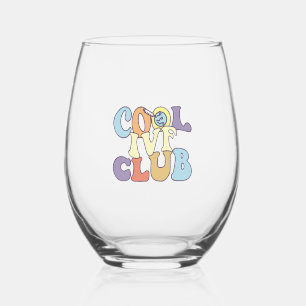 Cool IVF Club IVF Mum Dad Transfer Day Surrogate Stemless Wine Glass