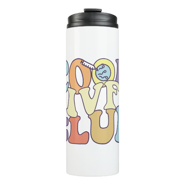 Cool IVF Club IVF Mum Dad Transfer Day Surrogate Thermal Tumbler (Front)