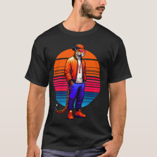 Cool Jaguar Modern Urban Style Sunset Retro Art T-Shirt