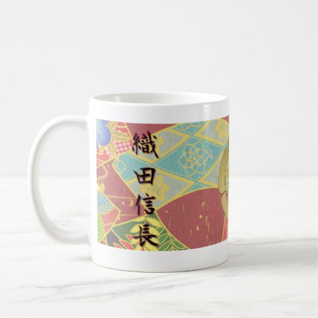 COOL JAPAN SAMURAI KAMON KANJI TENKAFUBU! Oda Coffee Mug (Left)