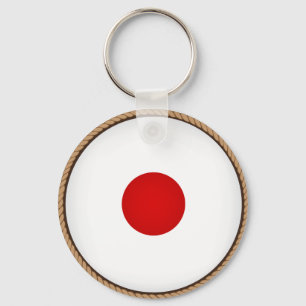Cool Japanese Flag Seal Key Ring