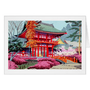 Cool japanese Red Temple Spring Asano Takeji