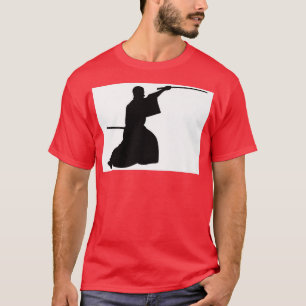 Cool Japanese Samurai Warrior with Katana Sword ( T-Shirt