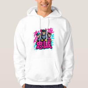 Cool Japanese Streetwear Cat - Gift for Anime Fans Hoodie