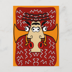 Cool Jazz Abstract Cubism 2 Postcard