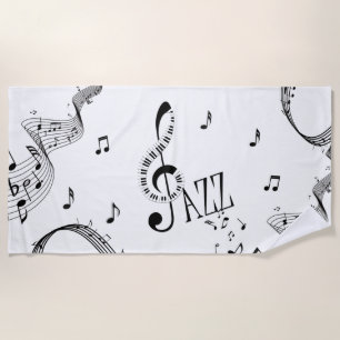 Cool Jazz Beach Towel