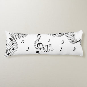 Cool Jazz Music Body Cushion
