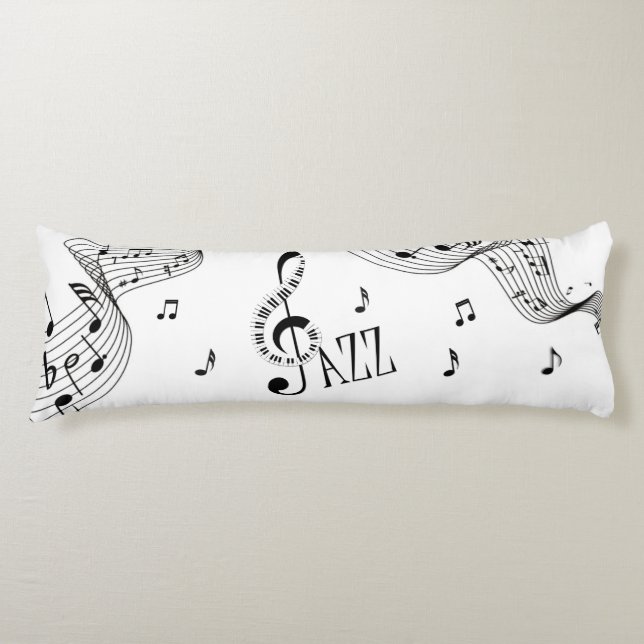 Cool Jazz Music Body Cushion (Front)