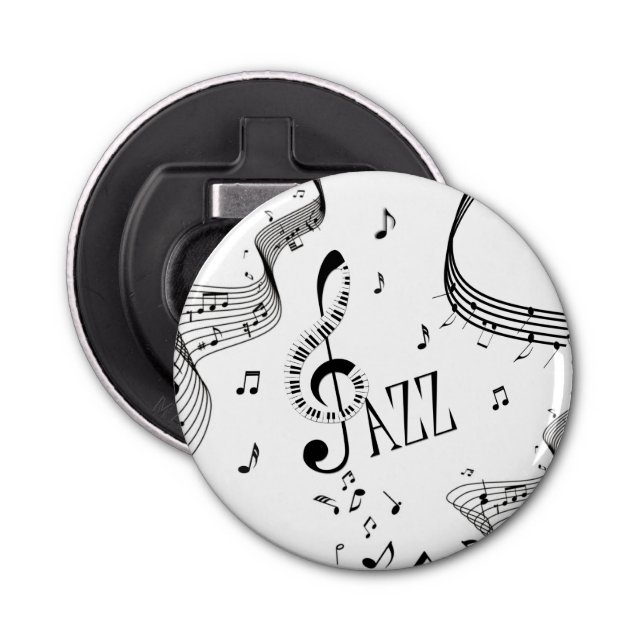 Cool Jazz Music Bottle Opener (Front)
