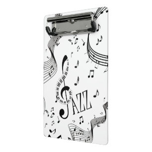 Cool Jazz Music Mini Clipboard