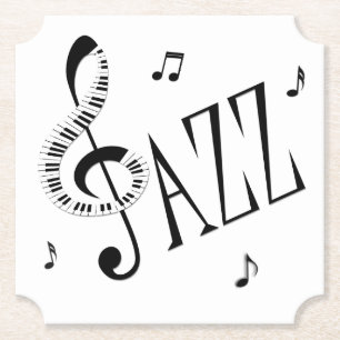 Cool Jazz Paper Coaster
