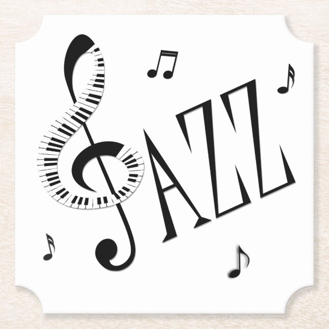 Cool Jazz Paper Coaster (Front)