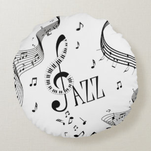 Cool Jazz Round Cushion