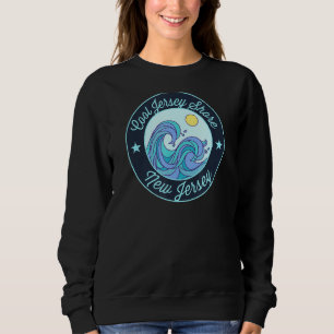 Cool Jersey Shore Nj New Jersey Souvenir Nautical  Sweatshirt