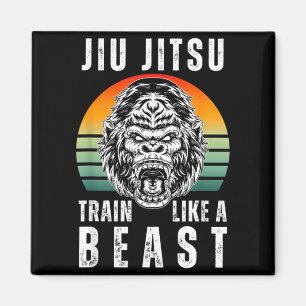 Cool jiu Jitsu Train Like a Roaring Gorilla Magnet