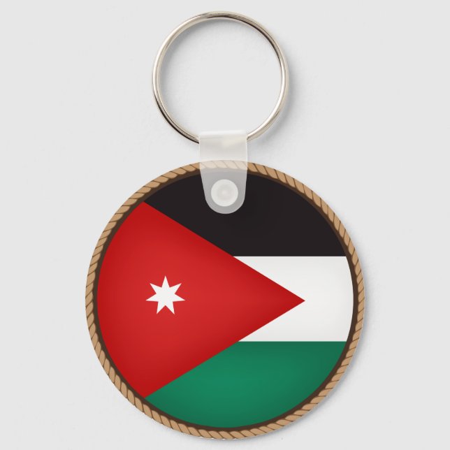 Cool Jordan Flag Seal Key Ring (Front)