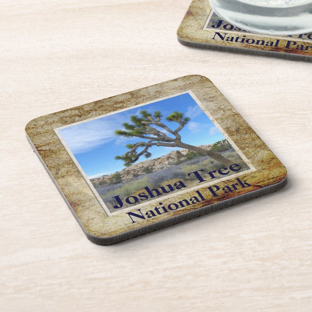 Cool Joshua Tree Cork Coaster! Coaster (Left Side)