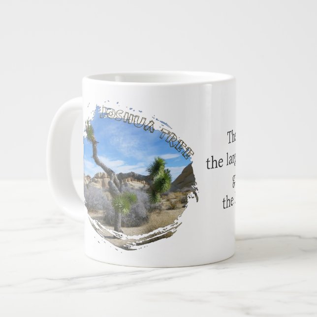 Cool Joshua Tree Jumbo Mug! Large Coffee Mug (Front Left)