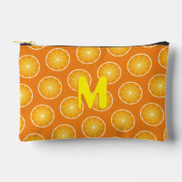 Cool Juicy Orange yellow fruit slices Monogram