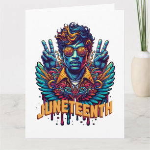 Cool Juneteenth Black History Month Angel Freedom  Card