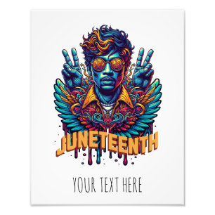 Cool Juneteenth Black History Month Angel Freedom  Photo Print