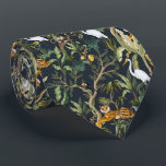 cool jungle animal tiled pattern tiger tie<br><div class="desc">cool jungle animal tiled pattern tiger neck tie</div>