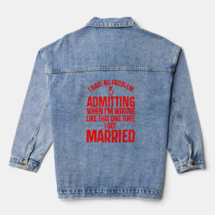Cool Just Divorced For Men Women Divorcee Divorce  Denim Jacket