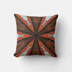 Cool Kaleidoscope View of Industry Cushion