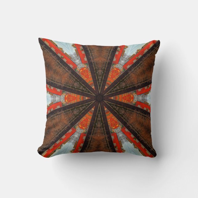 Cool Kaleidoscope View of Industry Cushion (Front)