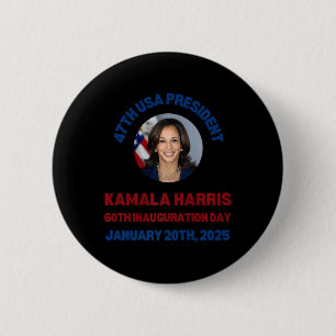 Cool Kamala Harris 2024 Inauguration Day Souvenir 6 Cm Round Badge