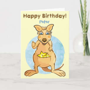 Cool kangaroo - card