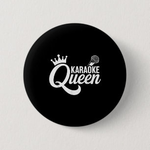 Cool Karaoke Art For Women Girls Singing Music Kar 6 Cm Round Badge