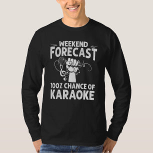 Cool Karaoke Art Men Women Karaoke Box Microphone T-Shirt