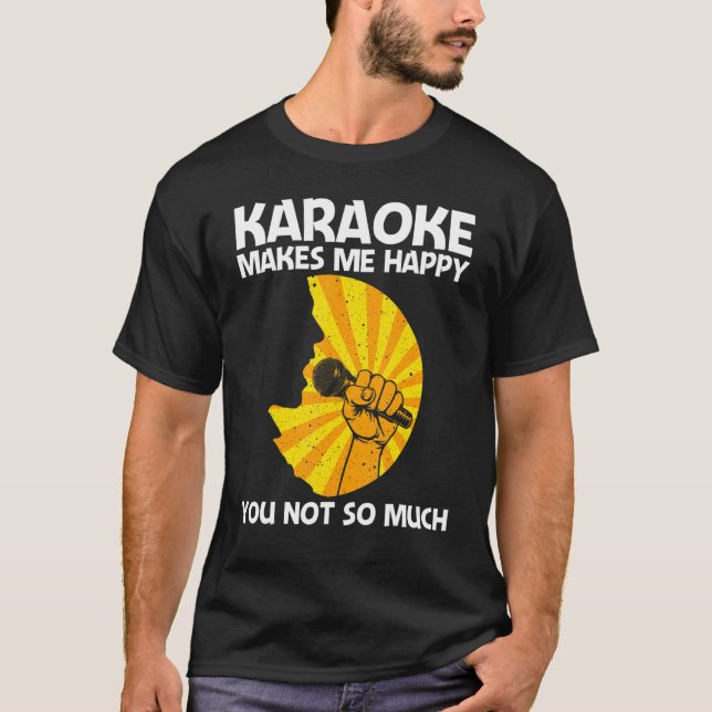 Cool Karaoke For Men Women Singer Karaoke Machine  T-Shirt (Front)