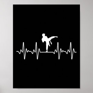 Cool Karate Art For Men Women Kids Black Belt Kara Poster