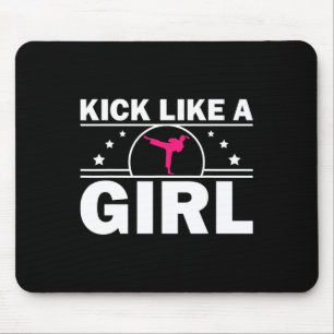 Cool Karate Gift Kickboxing Karate Lover Taekwondo Mouse Mat