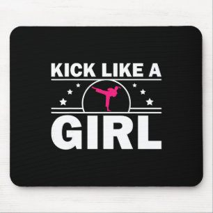 Cool Karate Gift Kickboxing Karate Lover Taekwondo Mouse Mat