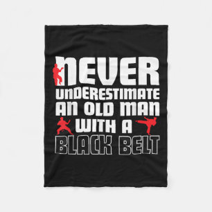 Cool Karate Humor Shirt For Men. Funny Martial Art Fleece Blanket