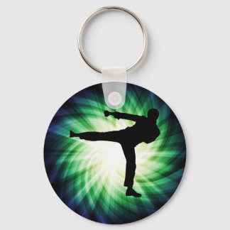 Cool Karate Kick Key Ring