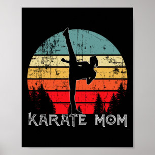 Cool Karate Mum Japanese Martial Art For Mothers Poster