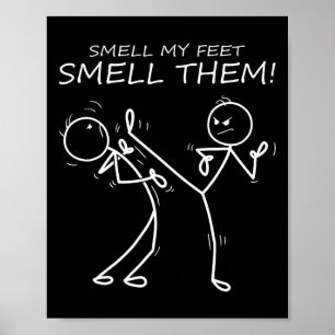 Cool Karate Smell My Feet Smell Them Funny Karate  Poster