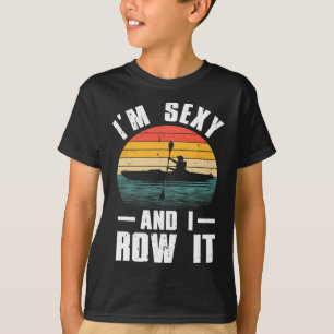 Cool Kayak Art For Men Women Kayaker Rowing Boatin T-Shirt